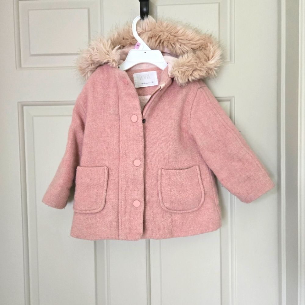 Zara Peacoat Toddler Girls